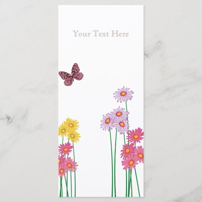 Rackkort för insamlingsprogrammet Garden Party Program (Framsida)