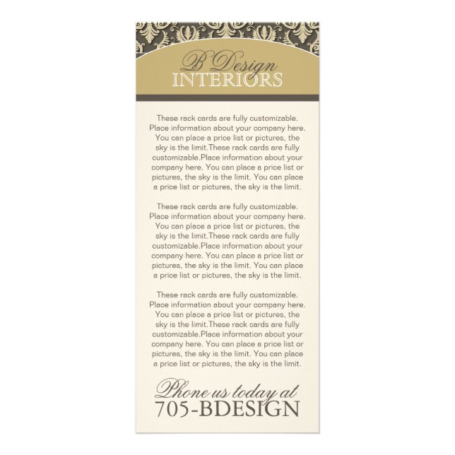 Rackkort för Insida Designer Reklamkort (Framsidan)