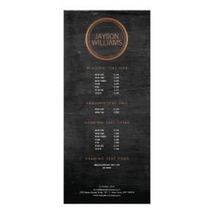 Rackkort för kopparcirkel för vintage reklamkort