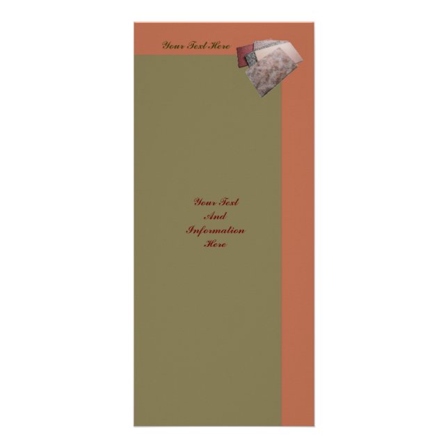 Rackkort för matriser reklamkort (Framsidan)