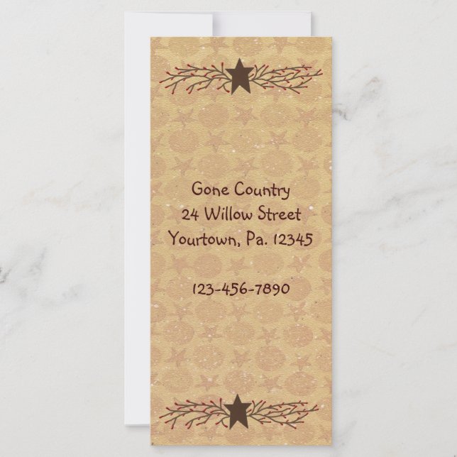 Rackkort för Pip Berry-stjärnor (Framsida)