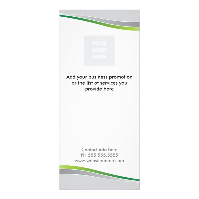 Rackkort för professionell reklamkort (Framsidan)