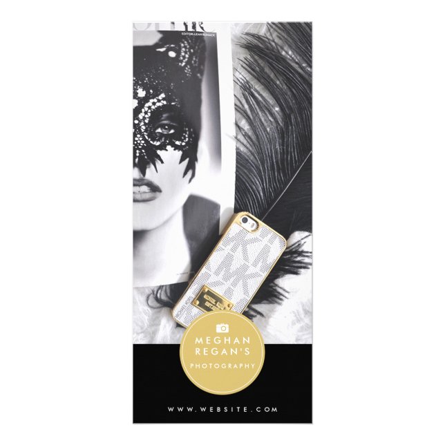 Rackkort för ren design - fotografi för Mode Reklamkort (Framsidan)