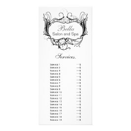 Rackkort för svartvita chic reklamkort