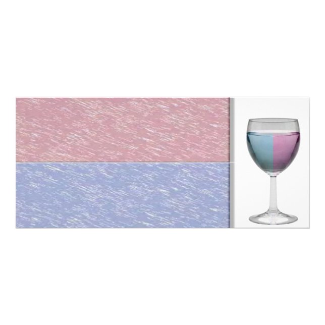 Rackkort för Vin-glas Reklamkort (Framsidan)
