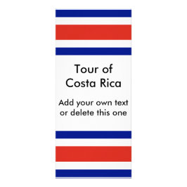 Rackkort med Costa Ricas Flagga Reklamkort