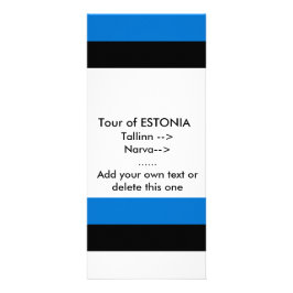 Rackkort med Estlands Flagga Reklamkort