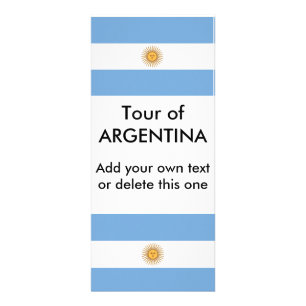 Rackkort med Flagga av Argentina Reklamkort