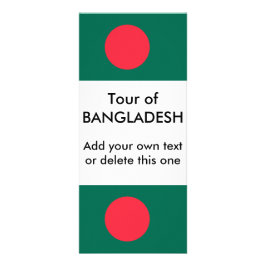 Rackkort med Flagga av Bangladesh Reklamkort