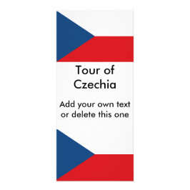 Rackkort med Flagga av Czechia Reklamkort