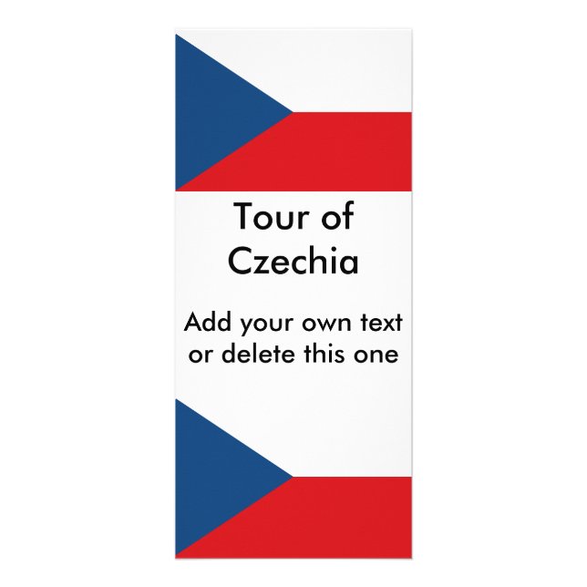 Rackkort med Flagga av Czechia Reklamkort (Framsidan)
