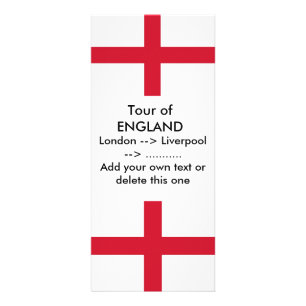 Rackkort med Flagga av England Reklamkort