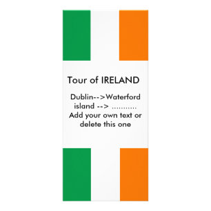 Rackkort med Flagga av Irland Reklamkort