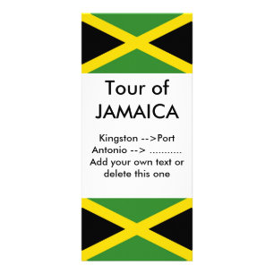 Rackkort med Flagga av Jamaica Reklamkort