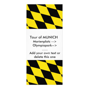 Rackkort med Flagga av München Reklamkort