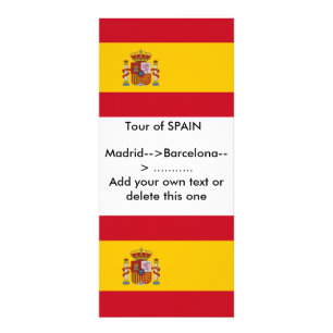 Rackkort med Flagga av Spanien Reklamkort