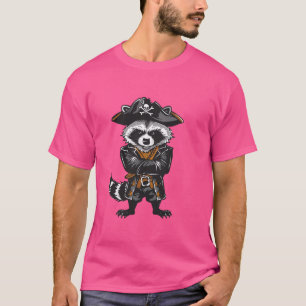 rackoon opossum, klädd som pirat med pirat c t shirt