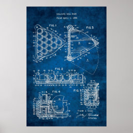 Rackpatent för Bassäng Boll #9 Rec Room Poster