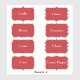 Rackvattentäta Elegant Röda fönsteretiketter för s Klistermärken