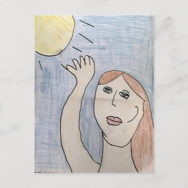 Räckvidd för solvykortet vykort (Framsida)