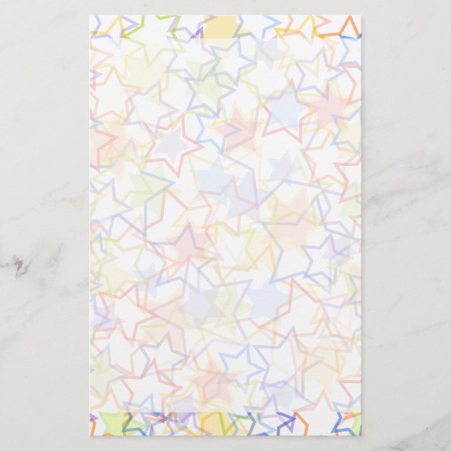 Räckvidd för stjärnahandstilpapperet brevpapper (Framsida)