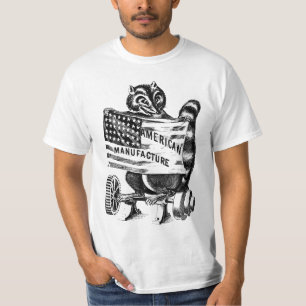 Racoon Americana Politics Illustration T Shirt