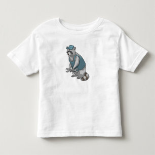 Racoon as Crateur med Wrench T Shirt