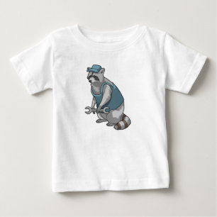 Racoon as Crateur med Wrench T Shirt