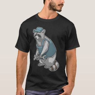 Racoon as Crateur med Wrench T Shirt
