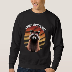 Racoon Funny Boy Kids Raccoon Animal Småbarn Cute Lång Ärmad Tröja