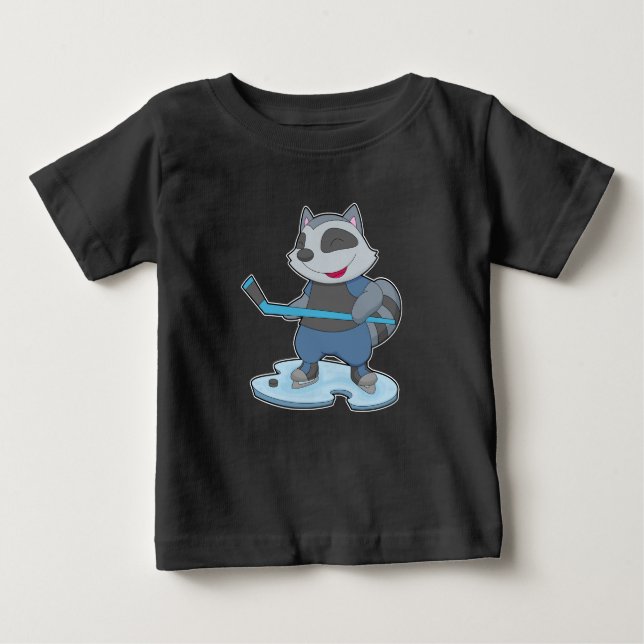 Racoon Ice hockey Ice hockey-klubba T Shirt (Framsida)