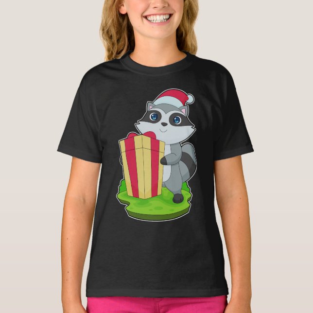 Racoon jultomat t shirt (Framsida)