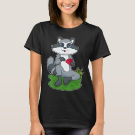 Racoon Poker-kort T Shirt