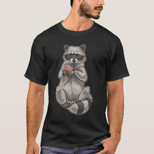 Racoon Poker-kort T Shirt