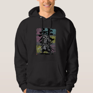 Racoon Samurai japansk Warrior Anime Ninja Hoodie