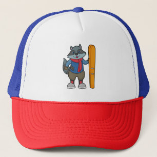 Racoon Skier Ski Keps