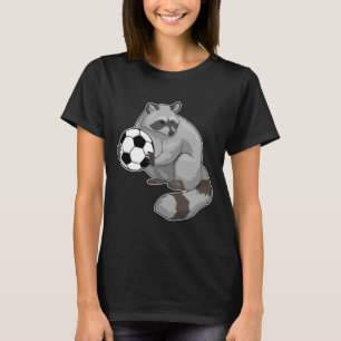Racoon Soccer-spelare T Shirt