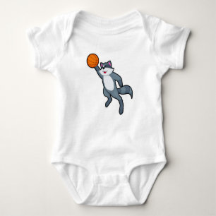 Racoon som Basketball-spelare med Basketball T Shirt