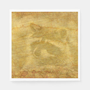Racoon Vintage Papper Pappersservett