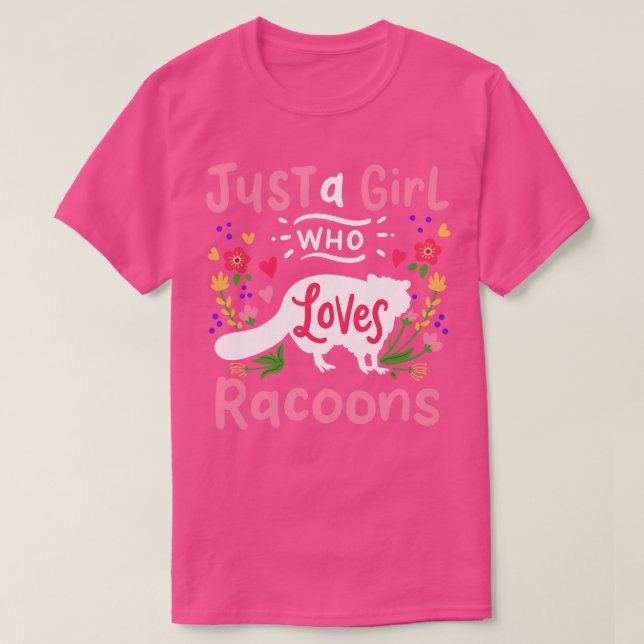 Racoons Racoon Älskare 1 T Shirt (Design framsida)