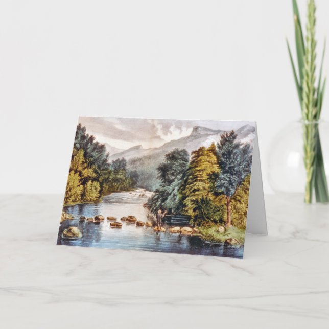 Racquet River - Adirondacks Greeting Card Helgkort (Framsida)