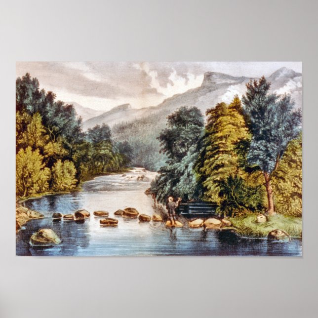 Racquet River - Adirondacks Poster Print (Framsidan)