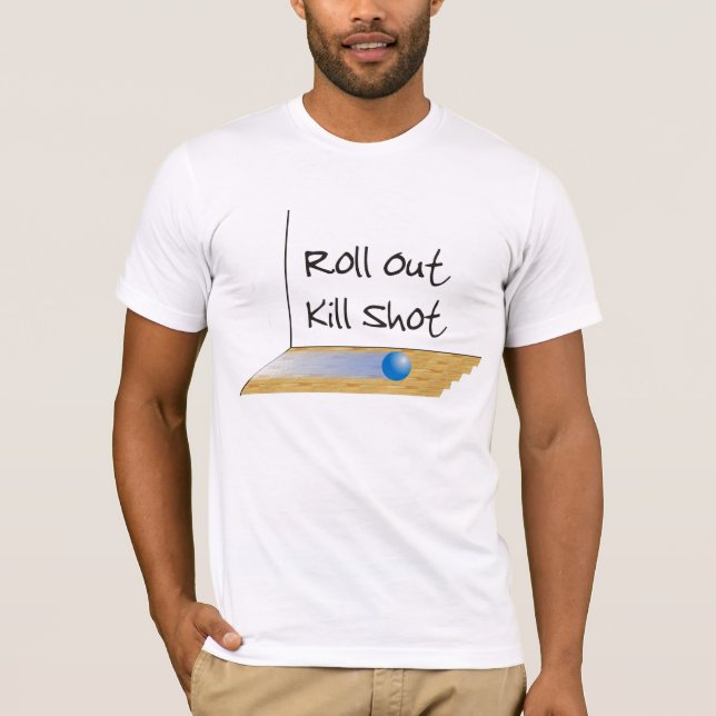 Racquetball Döda Shot Tee Shirt (Framsida)