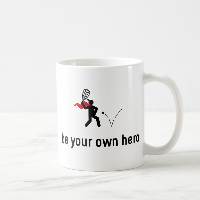 Racquetball Hero Kaffemugg (Höger)
