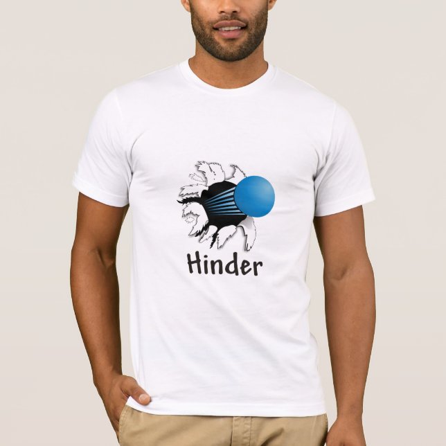 Racquetball Hinder-skjorta T-shirt (Framsida)