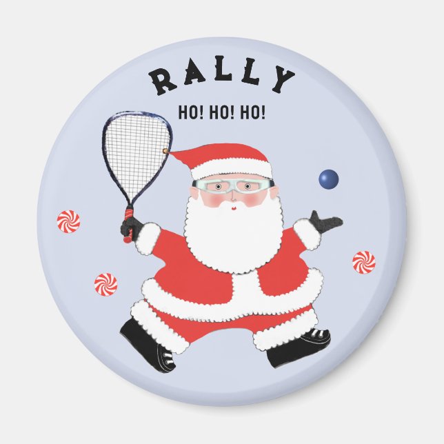 Racquetball julstrumpor magnet (Framsidan)