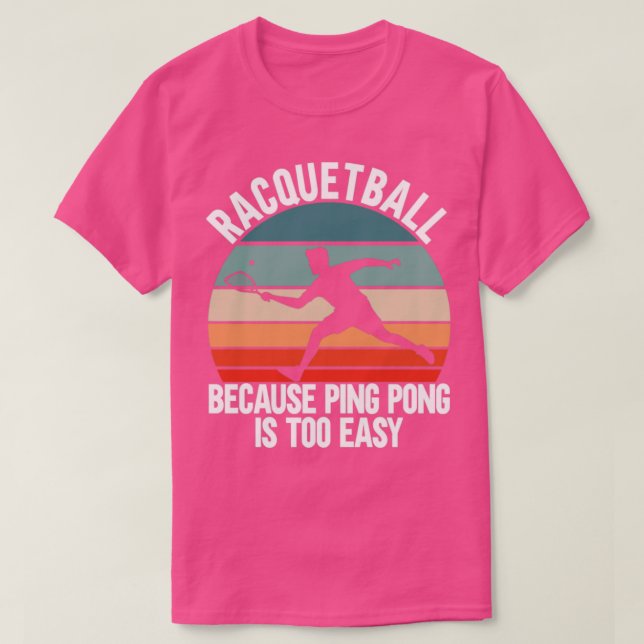 Racquetball Player T Shirt (Design framsida)