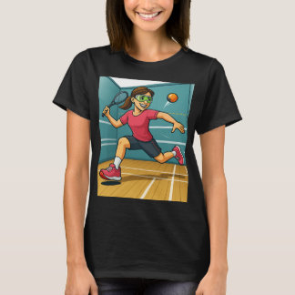 Racquetball Woman T Shirt