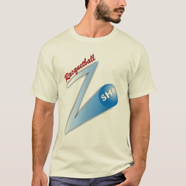 Racquetball 'Z' Shot light T-shirt (Framsida)