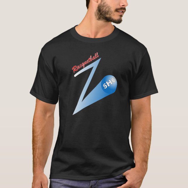 Racquetball 'Z' Shot-mörk Tee (Framsida)
